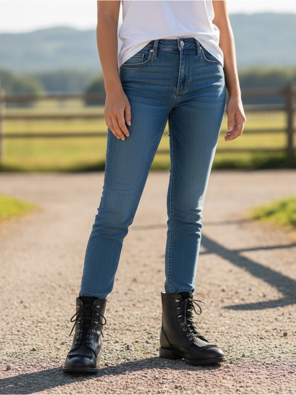 Ariat Black Boots Heritage Lacer 6B